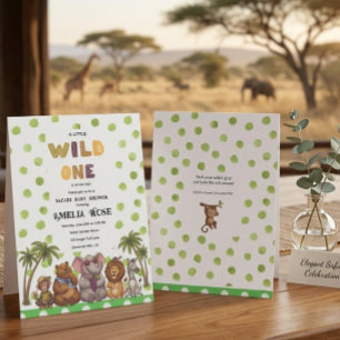 Invitation Safari Dreams Élégant Moderne Minimaliste Baby Sho