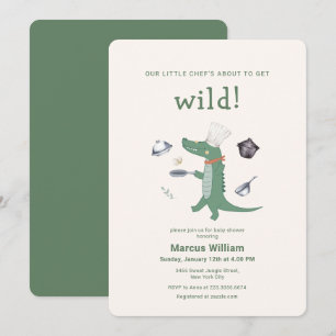 Invitation Safari du Petit Chef Sauvage Baby Shower