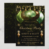 Invitation Safari Faune Baubles fête de Noël (Devant / Derrière)