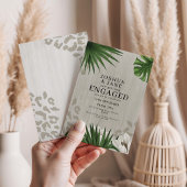 Invitation Safari Fleur de Lotus Imprimé Léopard Alliance