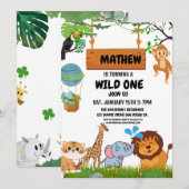 Invitation Safari Fou (Devant / Derrière)