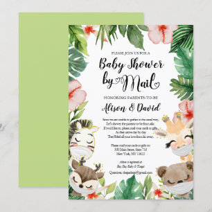 Invitation Safari Friends Baby shower neutre par le genre par