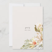 Invitation Safari Grands Félins Cérémonie de Mariage en Duo (Dos)