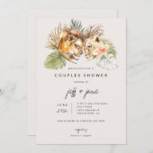 Invitation Safari Grands Félins Cérémonie de Mariage en Duo (Devant / Derrière)