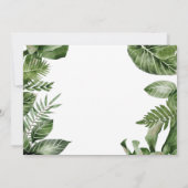 Invitation Safari Jungle Afrique Baby Shower  (Dos)