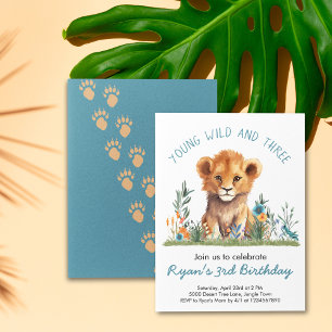 Invitation Safari Jungle Anniversaire