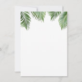 Invitation Safari Jungle Anniversaire 1ère année (Dos)