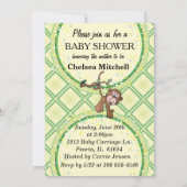 Invitation Safari Jungle Baby Animaux (Dos)