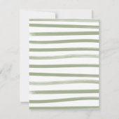 Invitation Safari Jungle Camping Baby shower Clothesline (Dos)