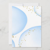 Invitation Safari Jungle Elephant Eucalyptus Bulles bleues (Dos)