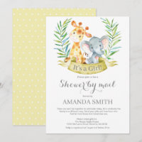 Safari Jungle Girl Baby shower par la poste