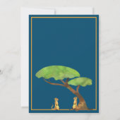 Invitation Safari Jungle sauvage Un animal fête d'anniversair (Dos)