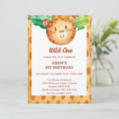 Invitation Safari léopard sauvage un anniversaire (Debout devant)