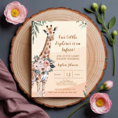 Invitation Safari Little Explorer Giraffe Baby shower