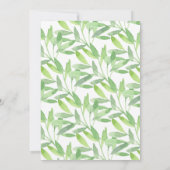 Invitation Safari moderne Jungle Animaux Filles Baby shower (Dos)