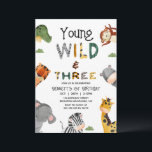 Invitation Safari moderne multicolore Wild et trois Anniversa<br><div class="desc">Safari Multicolored Wild One 1st Birthday Invitation mignonne et safari simple thème de troisième anniversaire invitation pour un garçon avec sept animaux de la jungle et quelques textes multi-motifs. Cette invitation jeune,  sauvage et de trois ans est idéale pour un safari thématique troisième anniversaire pour un garçon.</div>