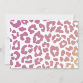 Invitation Safari Party Animaux Anniversaire Empreinte de léo (Dos)