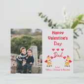 Invitation Safari photo Heureuse Sainte-Valentin (Debout devant)