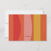 Invitation safari retro lion fille BABY SHOWER (Dos)