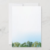 Invitation Safari sauvage Animaux Anniversaire Fête Invitatio (Dos)