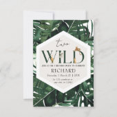 Invitation Safari sauvage Animaux fête d'anniversaire (Devant)