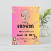 Invitation "Safari Soirée : Baby shower de Bernadette Celebra (Debout devant)