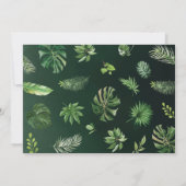 Invitation Safari tropical Animaux sauvages de la Jungle (Dos)