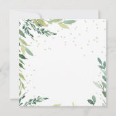 Invitation Safari vert Giraffe Wild Un 1er anniversaire (Dos)