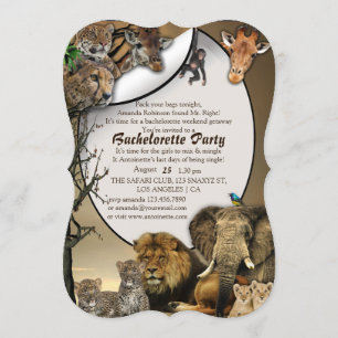Invitation Safari Weekend Bachelorette Party