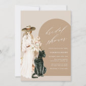 Invitation Safari Wild Leopard Boho Lady Fête des mariées (Devant)