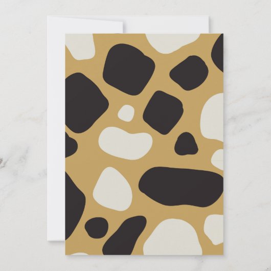 Invitation Safari Wild One 1ère fête d'anniversaire (Dos)