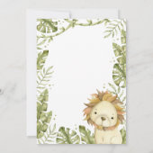 Invitation Safari Wild One Aquarelle Anniversaire (Dos)