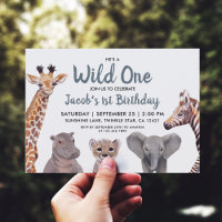Safari Wild One Boy 1er anniversaire
