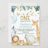 Invitation Safari Wild One Boy's (Devant)