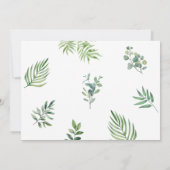 Invitation Safari Wild One Jungle Animaux 1er Anniversaire Ph (Dos)