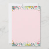 Invitation Safari Wild One Rose Gold Greenery Anniversaire (Dos)