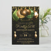 Invitation Safari Wild Poster de animal Baubles 21e anniversa (Debout devant)