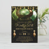 Invitation Safari Wild Poster de animal Baubles 21e anniversa (Debout devant)