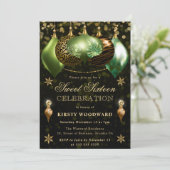 Invitation Safari Wildlife Baubles Christmas Sweet 16 (Debout devant)