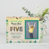 Invitation Safari ZOO, fête des Cinq Filles du 5e anniversair (Debout devant)