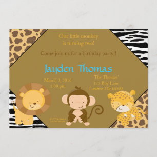 Invitation safariparty copy, venez nous rejoindre pour un ann