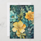 Invitation Sage, À feuillage persistant et Gold Floral Spring (Dos)