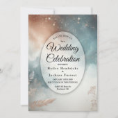 Invitation Sage and Terracotta Stardust Skies Wedding (Devant)
