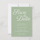 Invitation Sage and White Elegant Calligraphy Enregistrer la  (Devant)