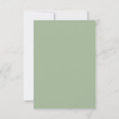 Invitation Sage and White Elegant Calligraphy Enregistrer la  (Dos)