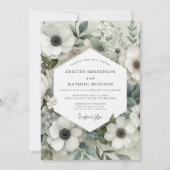 Invitation Sage Anemone Bloom Wedding (Devant)