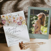 Invitation Sage Blush Floral Wedding Enregistrer La Date Invi