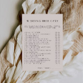 Invitation Sage Boho Mariage Modèle de jeu de chaussures,