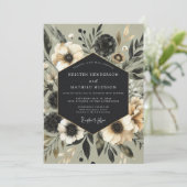 Invitation Sage Botanical Elegance Wedding (Debout devant)