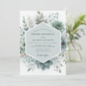 Invitation Sage Botanical Ethereal Wedding (Debout devant)